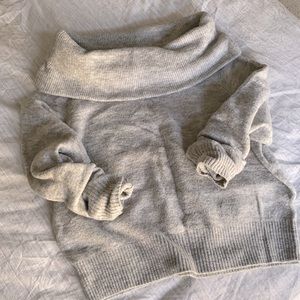 Off-the-shoulder sweater